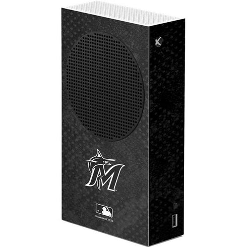 MLB Miami Marlins Dark Wash Xbox Series S Console Skin
